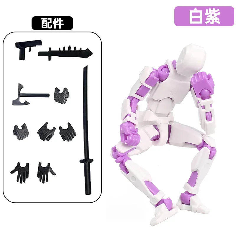 Dummy 13 Action Figure Toys for Kids Lucky 13 Multi Jointed Movable Shapeshift Robot 3D Printed Man Action Figures Children Toy - Image 12