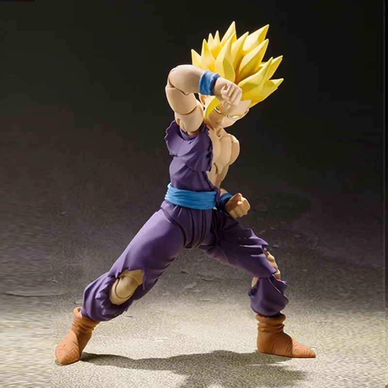 Shf Dragon Ball Son Gohan Action Figure PVC Movable Collection Doll Anime Super Saiyan ssj2 Gohan Trunks Figurine Model Toy Gift
