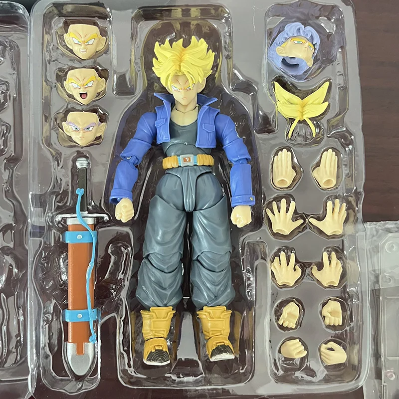 Shfiguarts Dragon Ball Trunks Anime Figures SHF Trunks Boy From Future Collection Model Action Figure Toys Child’s Gifts