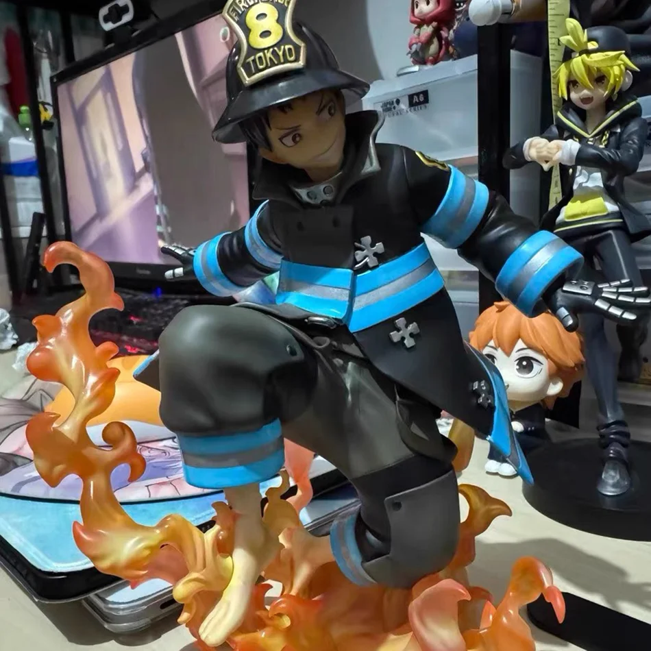 16CM Shinra Kusakabe Figure Anime Fire Force Special Effect Blood Desktop Doll Golf Model Toy Gift Collection Ornaments PVC - Image 6