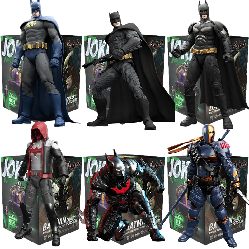 Original Batman Arkham Knight JOKER V8.04 1970 DARK KINGHT Deathstroke Red Hood Blocks Bricks Action Figure Model Doll Toys