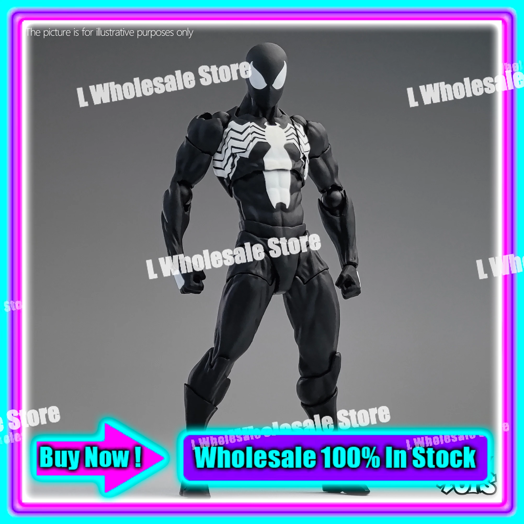In Stock Mess Toys Superior Symbiote Scarlet Spider Ct Toys Spiderman Daredevil Batman Wolverine Anime Action Figure Gifts Toys - Image 3