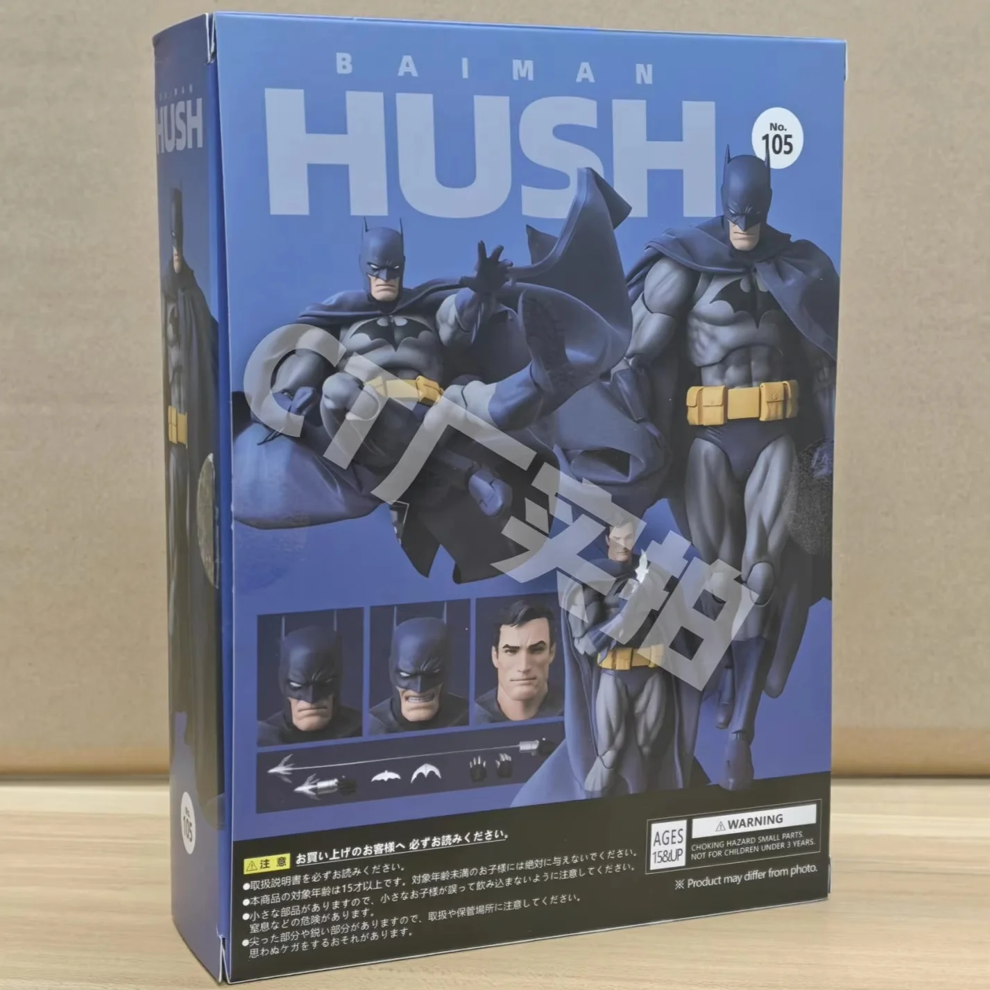 In Stock Ct Toys Batman Hush Blue Version Mafex 105 Black Version Dc Bat Man Anime Action Figure Figurine Model Statue Toys Gift