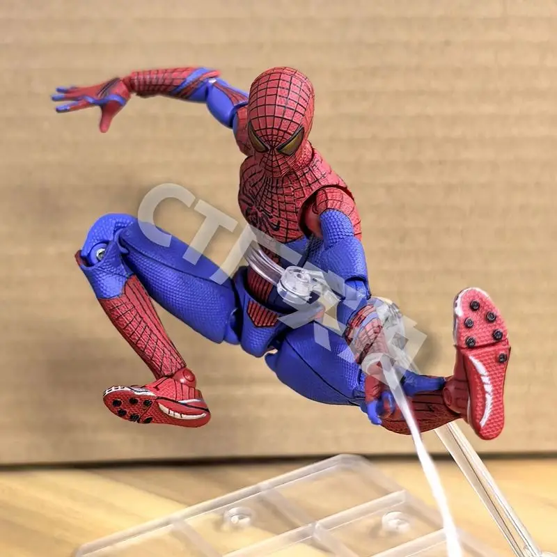 Ct Toys Spiderman Mafex 001 Peter Parker Andrew Garfield Action Figure - the Amazing Spider-Man Shf Anime Model Collectible Toy - Image 3