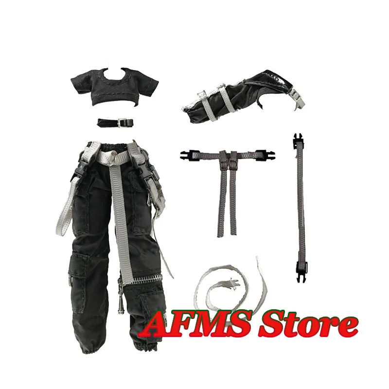 SHF 1/12 Anime Mobile Suit Girl Shirt Cargo Pants Boots Marginal Walker Series Battle Gang Pioneer Clothes For 6" Body - Image 8