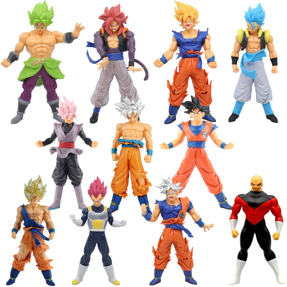 15-18cmAnime Dragon Ball Z Figure Super Saiyan Goku Vegeta Tien Shinhan Vegetto Action Figure Pvc Statue Collection Model Toys