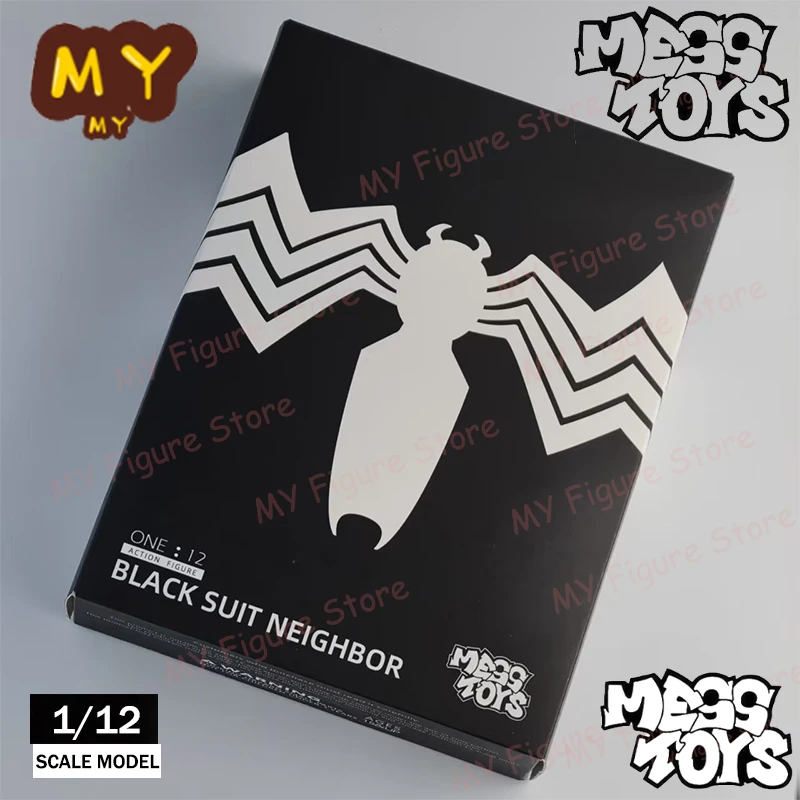 Mess Toys Spiderman Figure Black Suit Neighbor Symbiote MessToys Scarlet Neighbor Action Figure CT Toys Black Red Spider Man Toy