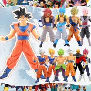 17-18CM Anime Dragon Ball Z Super Saiyan Son Goku Broly Vegeta Anime Action Figure Model Gifts Collectible Figurines for Kids