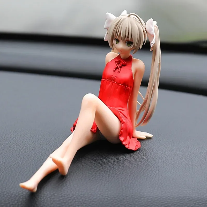 Anime Figure Cartoon kawaiii Yosuga no Sora Kasugano Sora sitting position Action Figure Host Computer Chassis Decor car Ornamen - Image 5