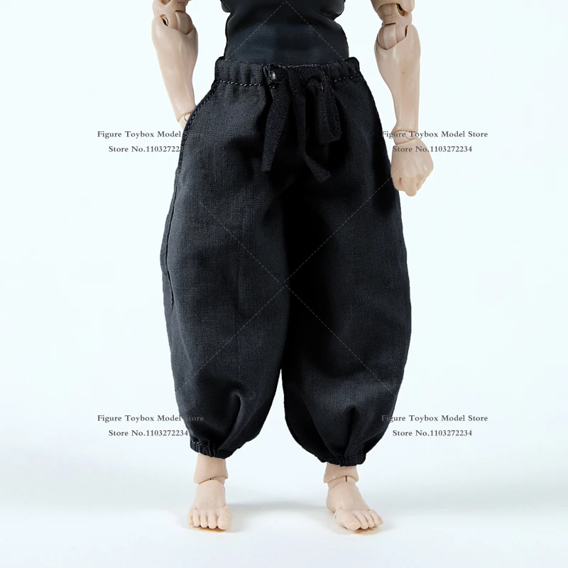 Romankey Man Body Decoration 1/12 Fushiguro Toji Cloth Pu Top Black Gray Bloomers Casual All-Match Clothes Set For 6" Figure - Image 4