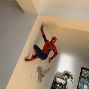 120cm DIY Avengers Spiderman figure handmade Geometric puzzle Paper origami statue hanging wall model home decor