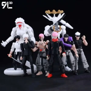 9L3D Printed Anime Jujutsu Kaisen Sukuna Yuji Yuta Satoru Gojo Lucky Dummy 13 Movable Shapeshift Action Figures Mannequin Toys