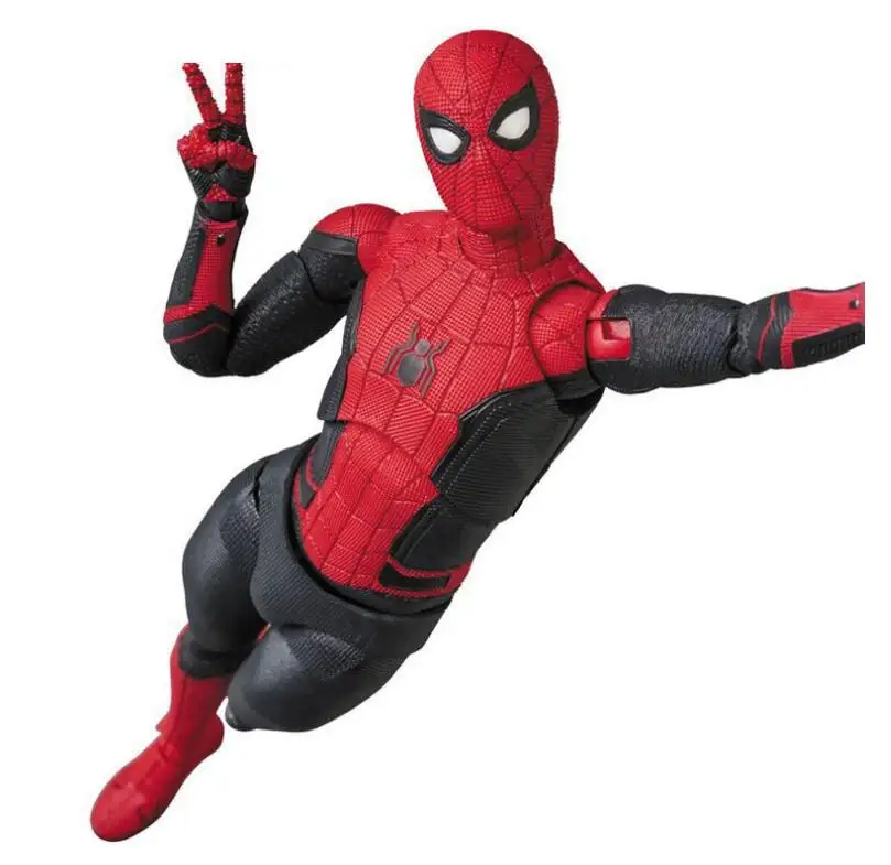 Mafex 113 Spider-Man BJD Spiderman Super Hero Far From Home Figure Model Toys for Kids 15cm - Image 3