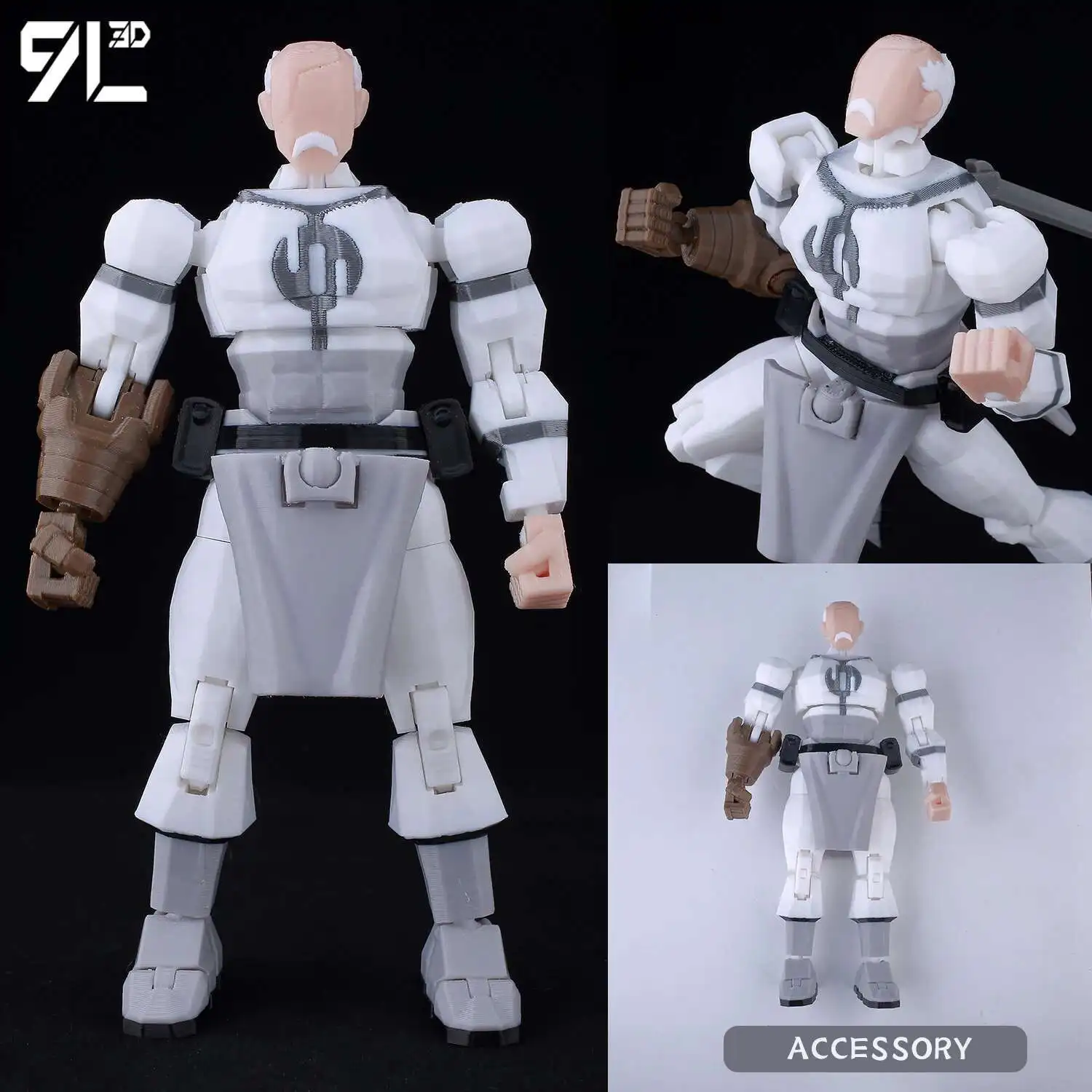 9L 3D WH40K WH Articulated Soldier Action Figure Galactic War Series Titan 13 Multi-Jointed Movable Dummy 13 Stress Relief Toys - Image 34