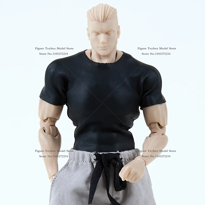 Romankey Man Body Decoration 1/12 Fushiguro Toji Cloth Pu Top Black Gray Bloomers Casual All-Match Clothes Set For 6" Figure - Image 9