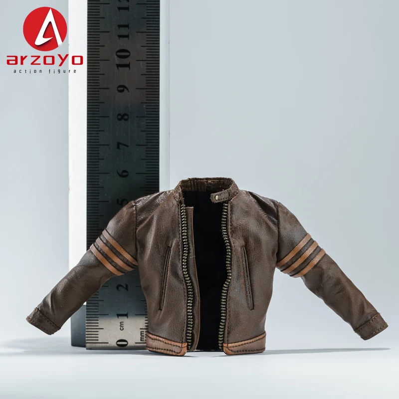1/12 Scale Male Soldier Leather jacket Clothes Model Fit 6'' Logan Romankey Ant Notaman Male Soldier Action Figure Body - Image 7