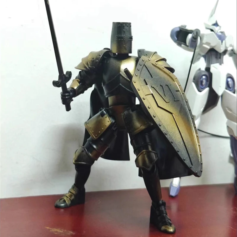 Medieval Knight  Lucky 13 Doll Figure Movable Joint Puppet Joint Building Block 3D Assembled Boy Toy Gift Building Blocks