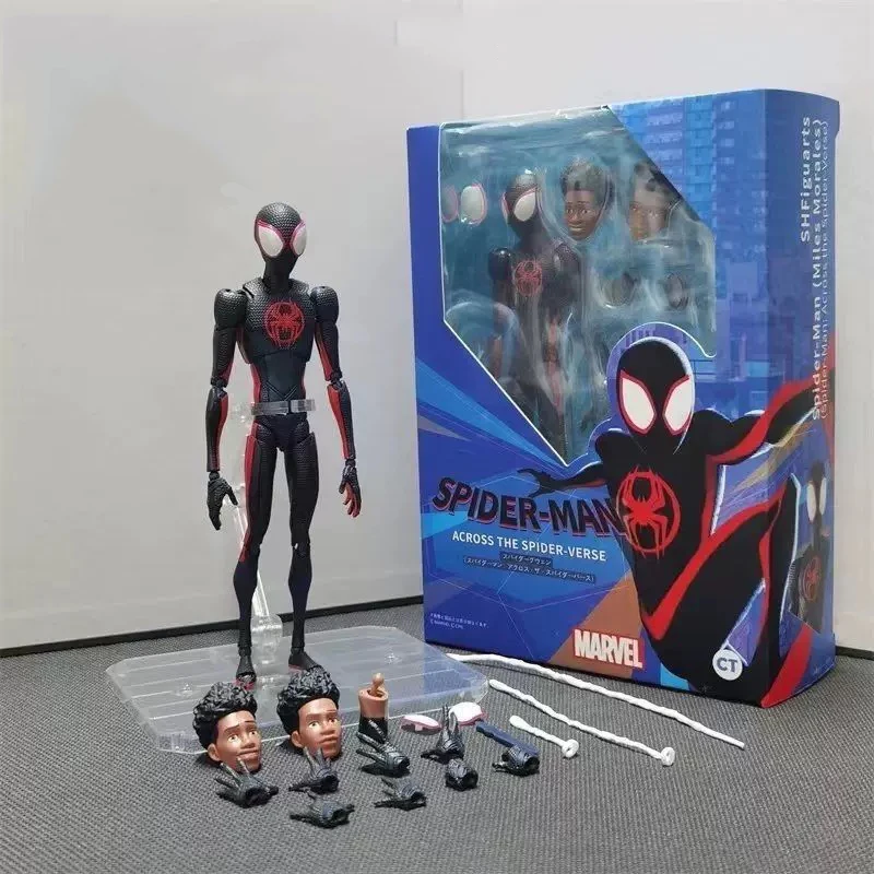 Ct Toys Spiderman Mafex 185 Classic Costume Anime Figure Ver Miles Morales 2099 Spider-man Action Figure Figurine Toys Kids Gift - Image 8