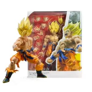 Dragon Ball Z Son Goku SSJ Battle Damage Legendary Super Saiyan Action Figure Model Toys Joint Movable Doll Christmas Present