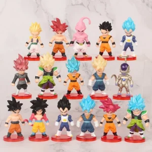 8/16/21pcs Dragon Ball Z Set Super Son Goku Vegeta Broly Buu Action Figure Anime Figurines Ultra Instinct Model Gifts Toys
