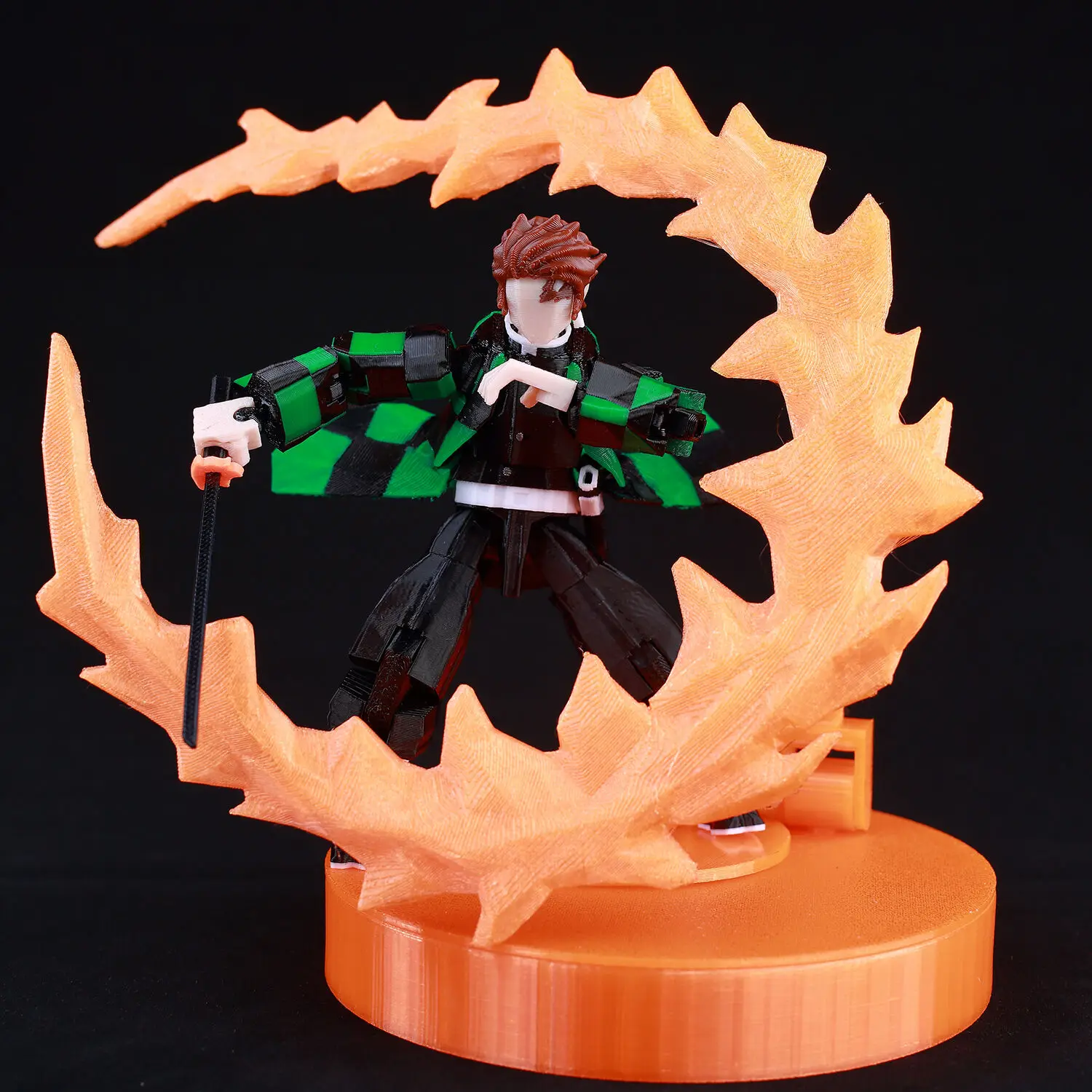 9L3D Printed Demon Slayer AKAZA Tanjiro Kamado Lucky Dummy 13 Movable Shapeshift Action Figures Mannequin Toys for Anime Fans - Image 6