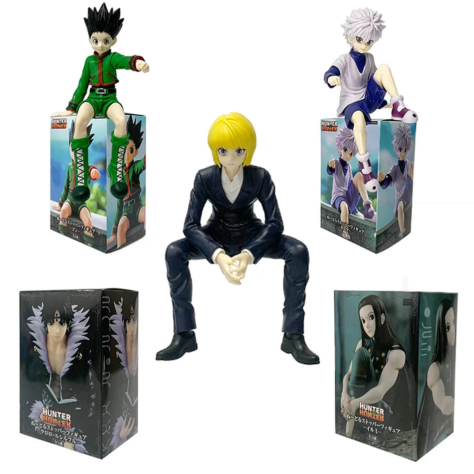 15cm Hunter×Hunter Gon Killua Action Figure Noodle Stopper Model Toys Decorations GON·FREECSS Killua Zoldyck PVC Model Toys