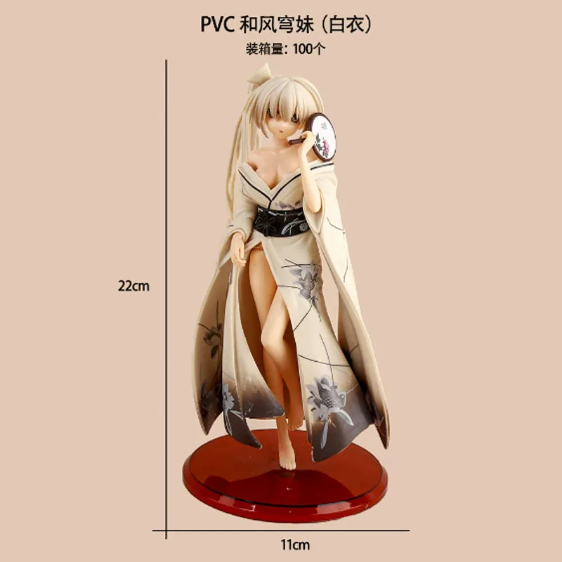 Anime Figure Cartoon kawaiii Yosuga no Sora Kasugano Sora sitting position Action Figure Host Computer Chassis Decor car Ornamen - Image 16