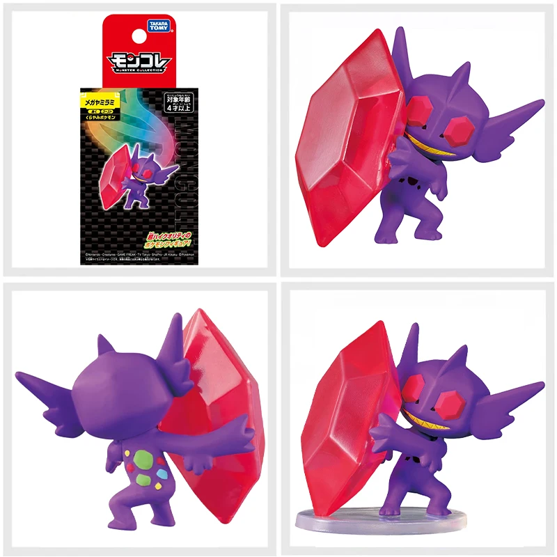 Tomy Original Pokemon Figurine Toys Shiny Mega Gardevoir Lucario Charizard X Sableye Mewtwo Mawile Collectible Model Dolls Gifts - Image 3