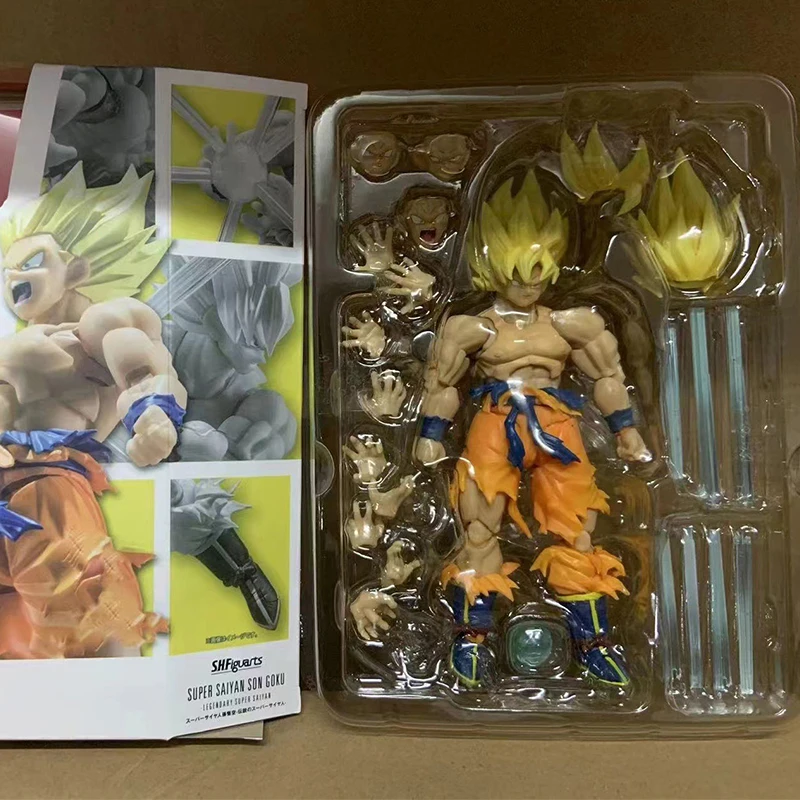 Dragon Ball Z Son Goku SSJ Battle Damage Legendary Super Saiyan Action Figure SHF Trunks Boy From Future Collection Model Toys - Image 4