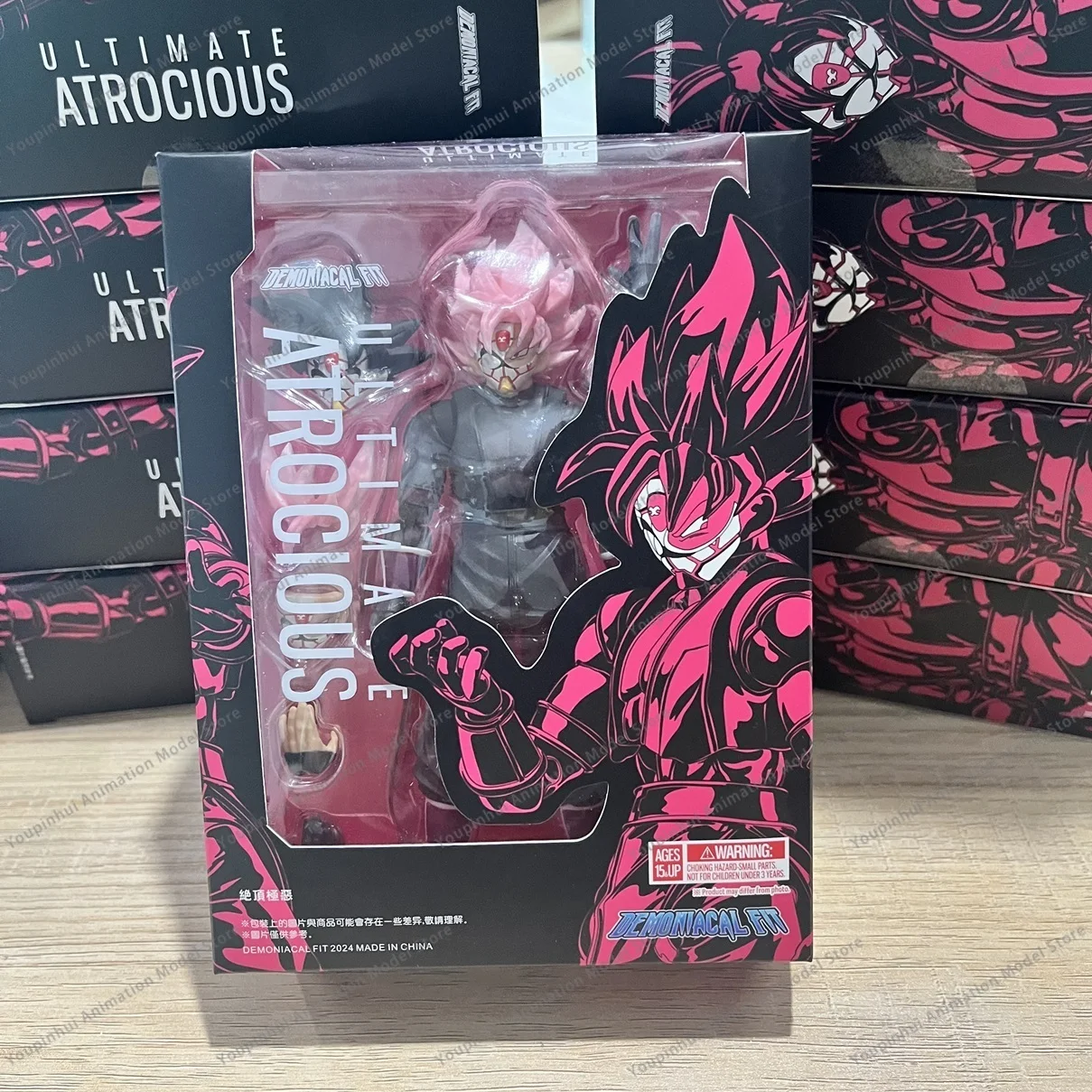 In Stock Dragon Ball Demoniacal Fit DF Ultimate Atrocious SHF Black Goku Zamasu Action Figure Toy Model Gift