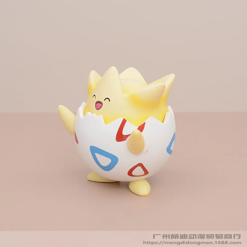 Kawaii Pokemon Happy Togepi Anime Figure Car Desktop Ornament Cute Model Doll Boys And Girls Toys Surprise Gift Collectible - Image 6