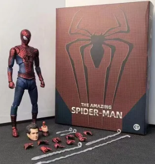 Ct Toys Spiderman Mafex 001 Peter Parker Andrew Garfield The Amazing Spider-Man Shf Anime Action Figure Customized Ct Factory - Image 22