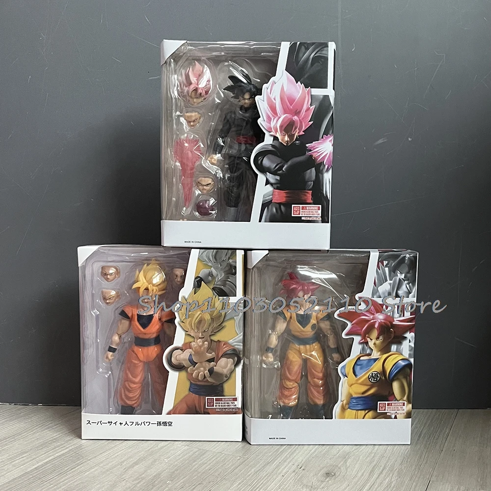Dragon Ball Z Super Saiyan Full Power Son Goku God Sun Wukong Black Goku Zamasu Action Figure Anime S.H.Figuarts Model Toy Gift - Image 6