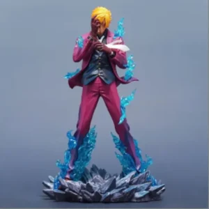One Piece Sanji Anime Figure GK Statue Hand Made Cartoon Surrounding Desktop Office Ornament Birthday Gift 25cm Anime Model