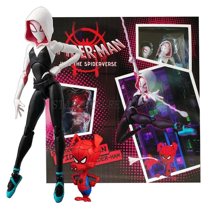 Sentinel Sv Action Nior Spiderman Action Figure PVC Collection Model Miles Morales Spider-Man Into the Spider-Verse Figurine Toy - Image 13