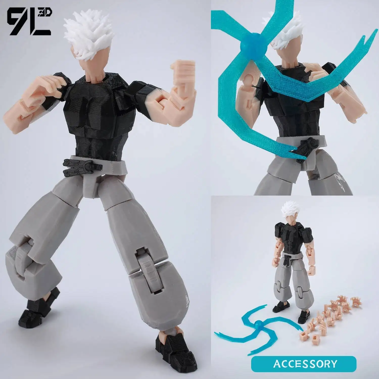9L3D Lucky13 Gojo Sukuna Jujutsu Fushiguro Toji Gojo Satoru Action Figure Dummy13 T13 Multi-Jointed Collectible Toys Titan13 - Image 20