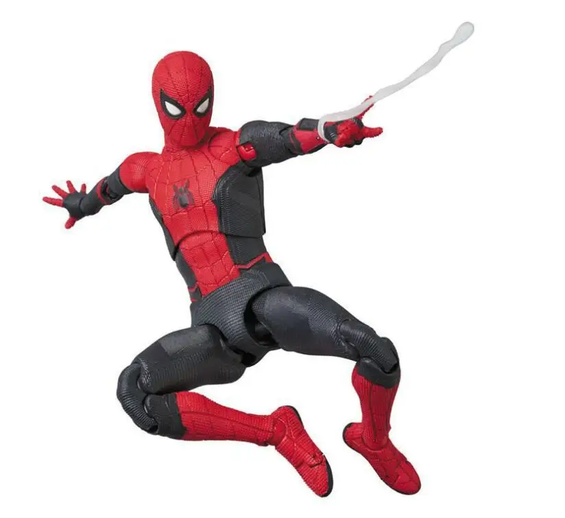 Mafex 113 Spider-Man  BJD Spiderman Super Hero Far From Home Figure Model Toys for Kids 15cm
