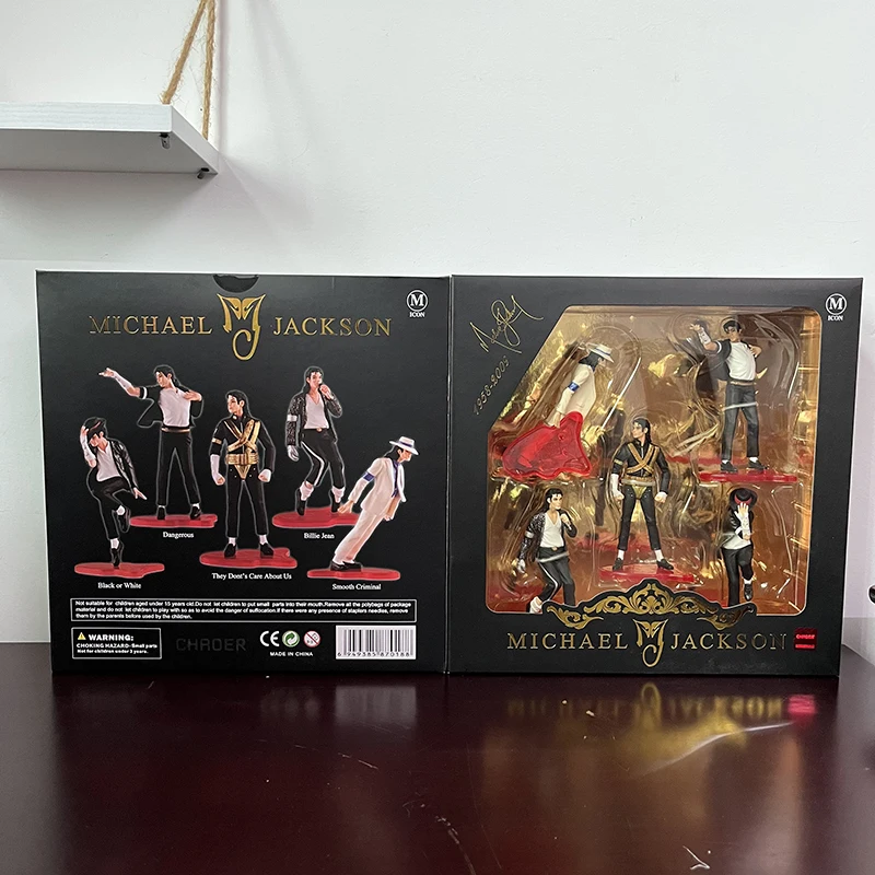 SHFiguarts Michael Jackson Action Figure White Suit Figma 096 Thriller MJ Classic Anime Toys Collection Model For Birthday Gift - Image 4