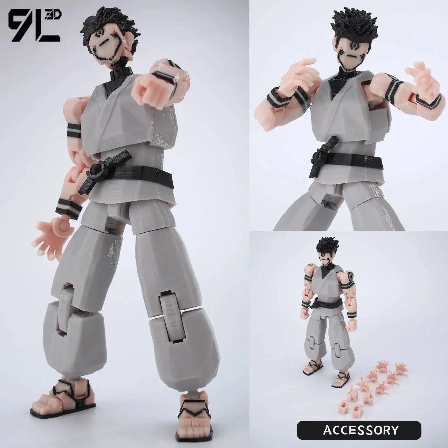 9L3D Printed Anime Jujutsu Kaisen Sukuna Yuji Yuta Satoru Gojo Lucky Dummy 13 Movable Shapeshift Action Figures Mannequin Toys - Image 17