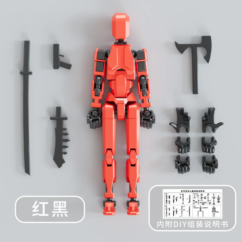 Dummy 13 Action Figure Toys for Kids Lucky 13 Multi Jointed Movable Shapeshift Robot 3D Printed Man Action Figures Children Toy - Image 9