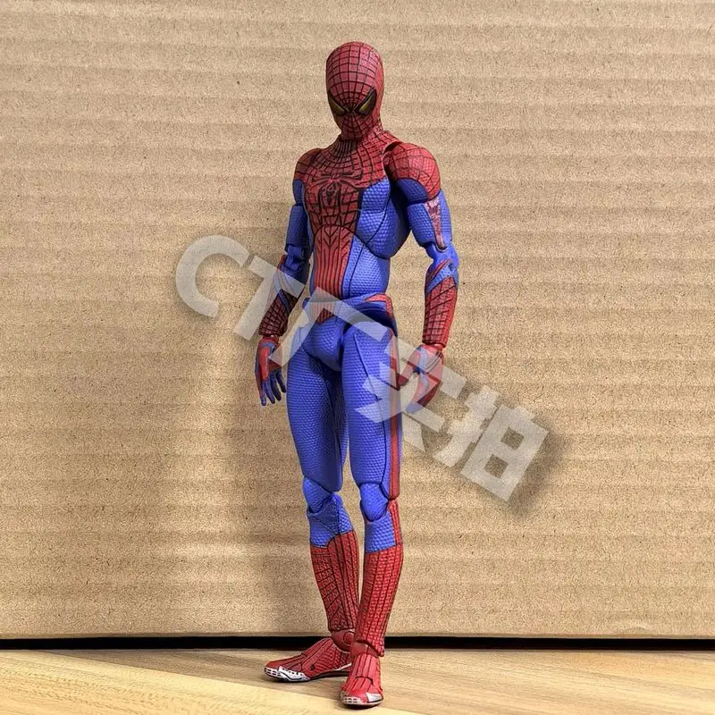 Ct Toys Spiderman Mafex 001 Peter Parker Andrew Garfield Action Figure – the Amazing Spider-Man Shf Anime Model Collectible Toy