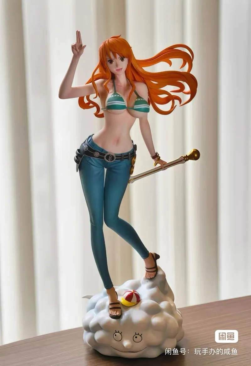 One Piece Anime 25cm C2 Nami Figure Two Years Later Beautiful Girl Pvc Model Statue Female Resonance Collectible Toys Gifts