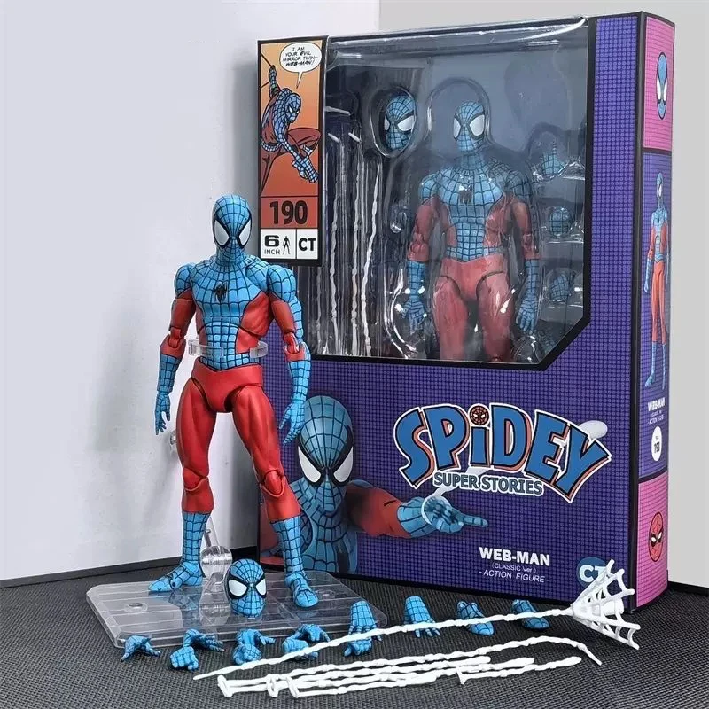 Ct Toys Spiderman Mafex 185 Classic Costume Anime Figure Ver Miles Morales 2099 Spider-man Action Figure Figurine Toys Kids Gift - Image 11