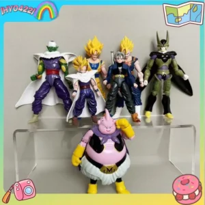 Hot-blooded Super Anime Action Figures Set - Son Goku Son Gohan Vegeta Frieza - Collectible Assembly Model Toys Gift for Kids