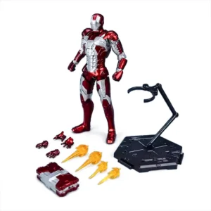 Fondjoy Ironman Iron Man MK5 Joints Moveable Action Figures Toys 15cm ABS Material 1/12 Scale Boy Birthday Gifts Hoilday Gifts