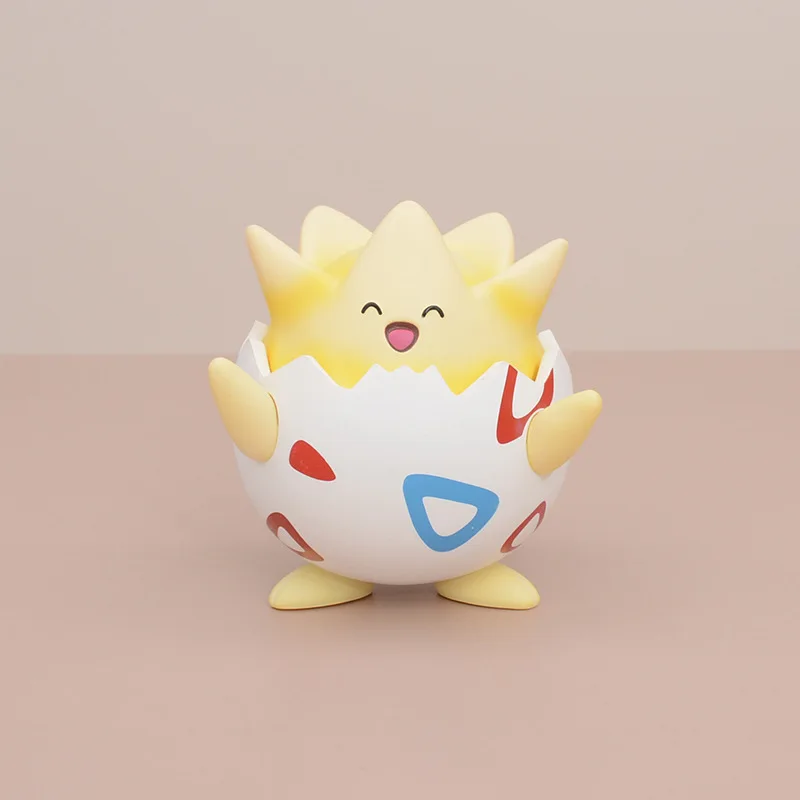 Kawaii Pokemon Happy Togepi Anime Figure Car Desktop Ornament Cute Model Doll Boys And Girls Toys Surprise Gift Collectible - Image 4
