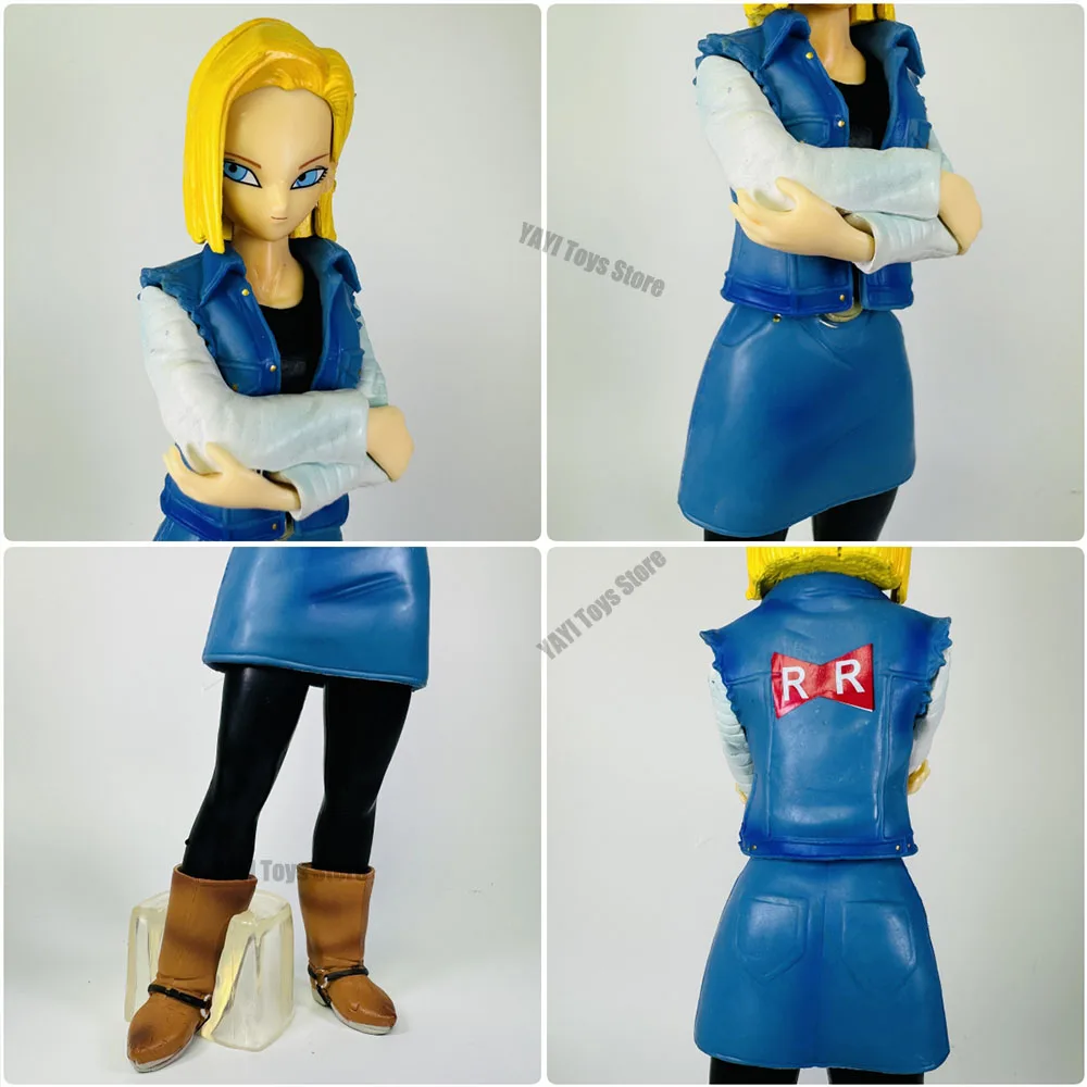 25CM Anime Dragon Ball Z Android 17 18 Figure Android 18 PVC Action Figures Collection Model Toys for Children Christmas Gifts - Image 3