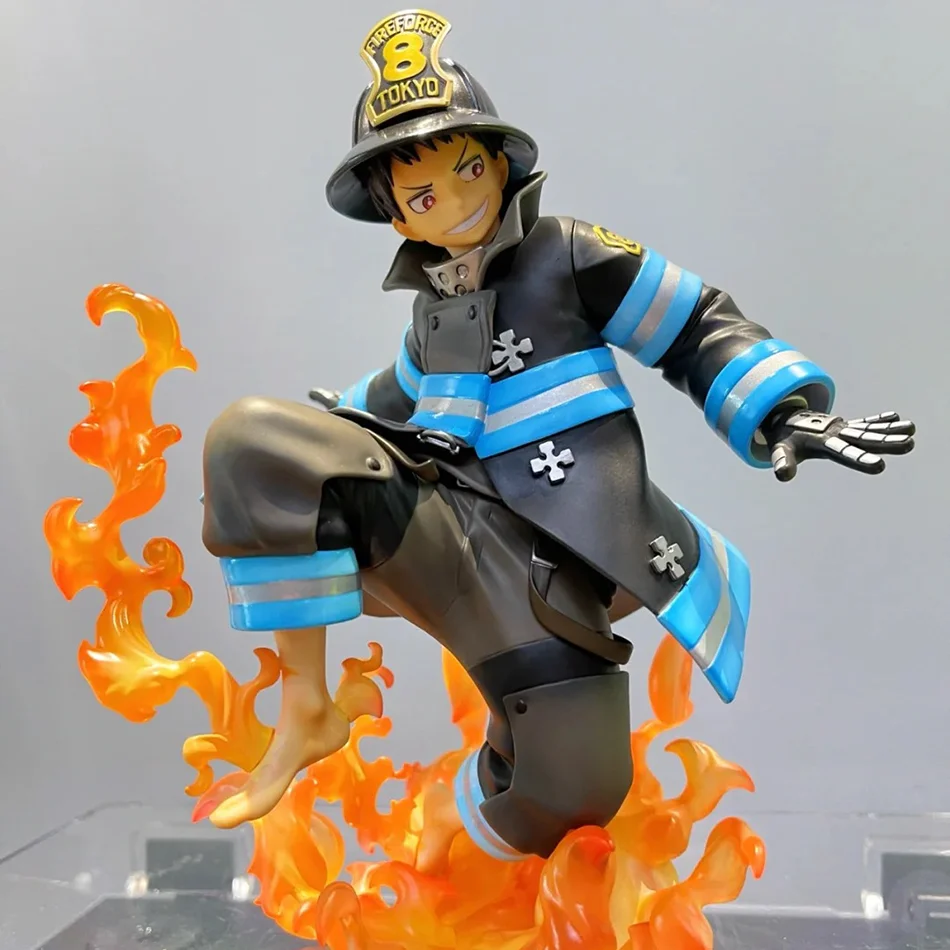 16CM Shinra Kusakabe Figure Anime Fire Force Special Effect Blood Desktop Doll Golf Model Toy Gift Collection Ornaments PVC - Image 5