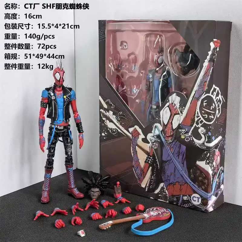 Ct Toys Spiderman Mafex 001 Peter Parker Andrew Garfield The Amazing Spider-Man Shf Anime Action Figure Customized Ct Factory - Image 10