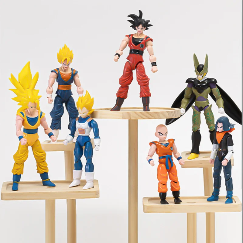 Hot-blooded Super Anime Action Figures Set – Son Goku Son Gohan Vegeta Frieza – Collectible Assembly Model Toys Gift for Kids